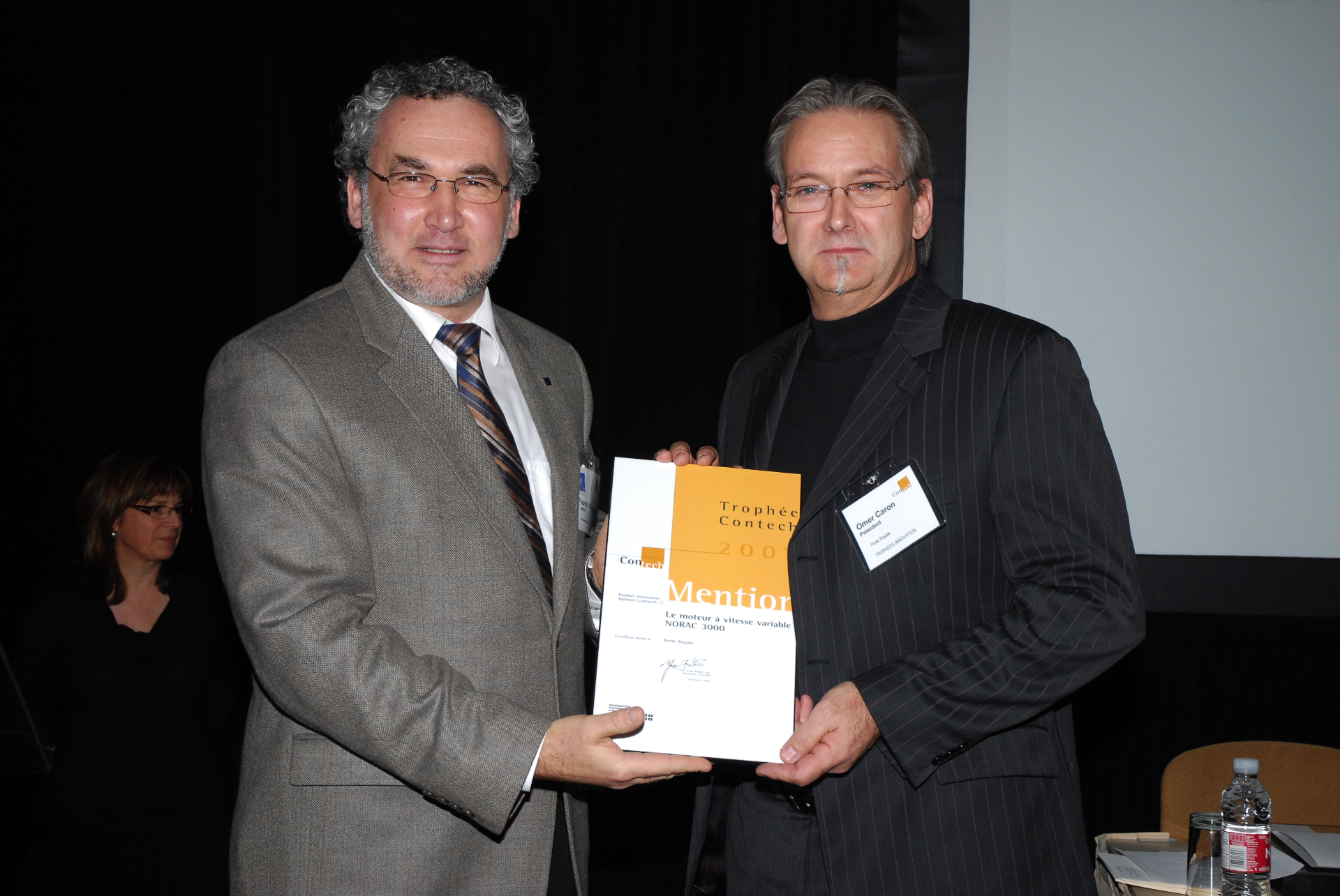 Remise du Trophée Coup de Cœur Contech — Moteur à vitesse variable NORAC 3000