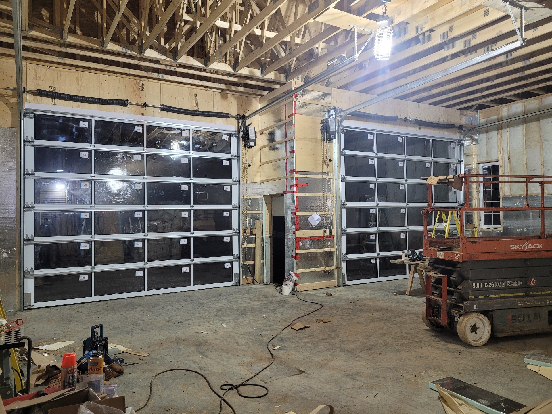 Porte vitrée, section panoramique